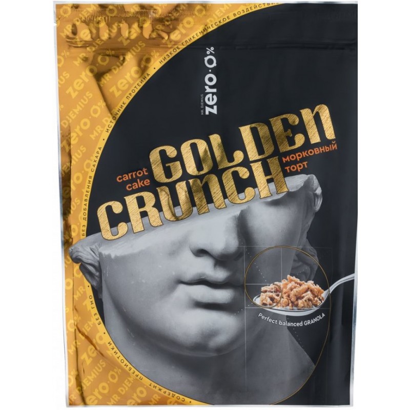 Mr Djemius Zero Granola «Golden Crunch» porgandikoogi maitsega 350 g